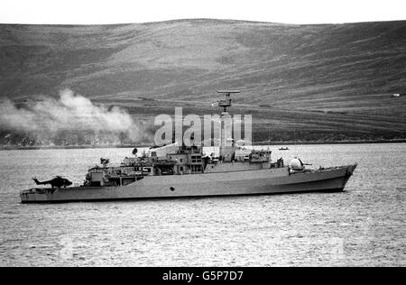 HMS Antelope : 1982 Foto Stock