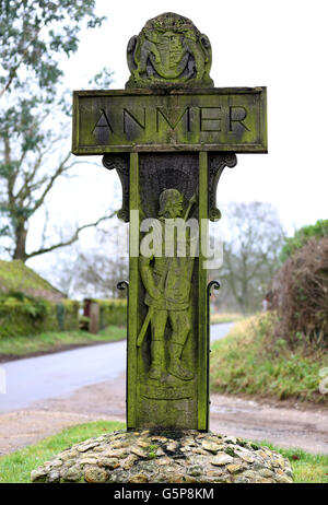 Villaggio Anmer stock - Norfolk Foto Stock