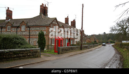 Villaggio Anmer stock - Norfolk Foto Stock