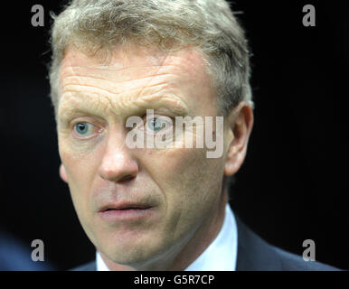 Calcio - Barclays Premier League - Newcastle United v Everton - St James' Park. David Moyes, direttore di Everton, durante la partita della Barclays Premier League al St James' Park, Newcastle. Foto Stock