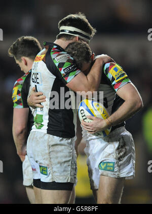 Rugby Union - Aviva Premiership - London Welsh v arlecchini - Kassam Stadium Foto Stock