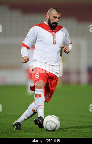 Calcio - International friendly - Malta v Irlanda del Nord - Ta'Qali National Stadium. Luca Dimech, Malta Foto Stock