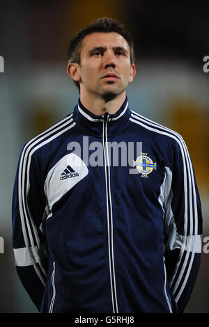 Calcio - International friendly - Malta v Irlanda del Nord - Ta'Qali National Stadium. Gareth McAuley, Irlanda del Nord Foto Stock