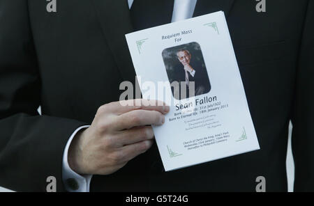 Sean Fallon funerale Foto Stock