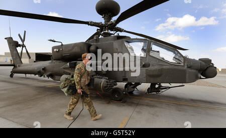 Il principe Harry tour of duty in Afghanistan Foto Stock