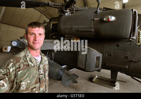 Il principe Harry tour of duty in Afghanistan Foto Stock