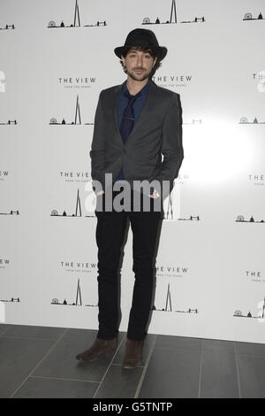 Alex Zane arriva per l'apertura del The View from the Shard, la nuova attrazione per i visitatori al culmine dello Shard, Londra. PREMERE ASSOCIAZIONE foto. Data immagine: Giovedì 31 gennaio 2013. Il credito fotografico dovrebbe essere: Jonathan Brady/PA Wire Foto Stock