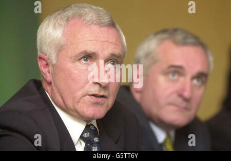 Elezioni irlandese Ahern/McDaid Foto Stock