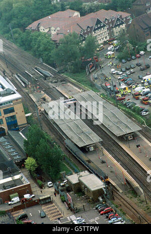 Potters Bar treno Crash Foto Stock