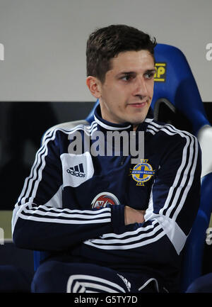 Calcio - Internazionale amichevole - Malta / Irlanda del Nord - Ta'Qali National Stadium. Craig Cathcart dell'Irlanda del Nord durante l'International friendly allo Stadio Nazionale Ta'Qali di Vallette, Malta. Foto Stock