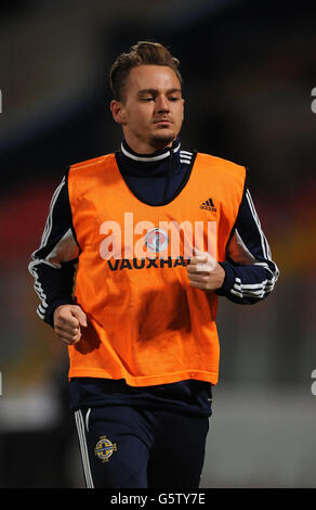 Calcio - Internazionale amichevole - Malta / Irlanda del Nord - Ta'Qali National Stadium. Adam McGurk dell'Irlanda del Nord durante l'International friendly allo Stadio Nazionale Ta'Qali di Vallette, Malta. Foto Stock