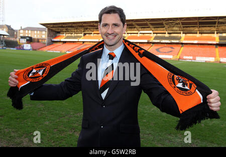 New Dundee United manager Jackie McNamara dopo una conferenza stampa al Tannadice Park, Dundee. Foto Stock