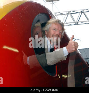 Nuovi treni del Virgin Foto Stock