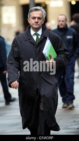 Chris Huhne causa in tribunale Foto Stock