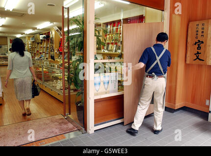 Coltelli di Sicurezza Shop Foto Stock