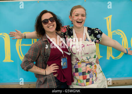 La Hay Festival della letteratura e delle arti, Hay on Wye, Powys, Wales UK, domenica 05 giugno 2016 Foto Stock