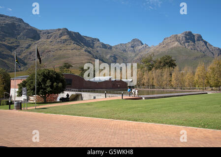 La Dornier vini cantina e la sala di degustazione nella regione di Stellenbosch Western Cape Sud Africa Foto Stock