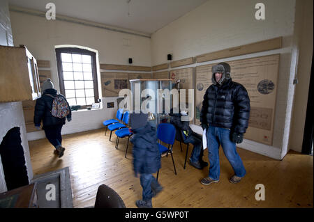 Flat Holm Island - Canale di Bristol Foto Stock