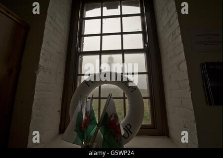 Flat Holm Island - Canale di Bristol Foto Stock