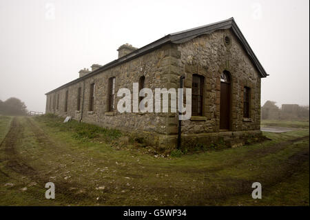 Flat Holm Island - Canale di Bristol Foto Stock