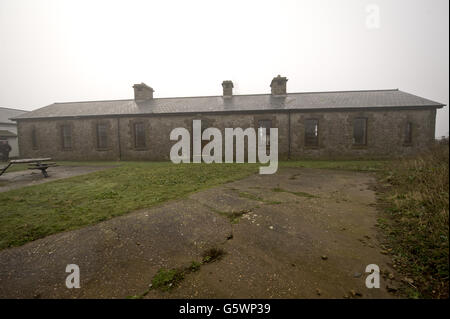 Flat Holm Island - Canale di Bristol Foto Stock