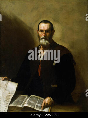 Jusepe de Ribera - Filosofo casse - Foto Stock