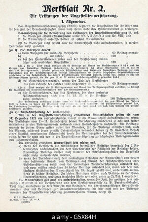 Documenti,stesura ufficiale,istruzioni,numero istruzione 2,le prestazioni dell'assicurazione sul lavoro,Istituto di assicurazione Reich per i dipendenti,Novembre 1928,pagina 1,assicurazioni,previdenza sociale,assicurazione sociale,contributo sociale vettore,fondo di assicurazione pensione,regime di assicurazione pensione,assicurazione pensione,Germania,Repubblica tedesca di Weimar,1920,20,20,20,20,20,20,20,20,20,non-persone,documenti,scrittura,volantini,numero di diritti,non-dipendenti,volantini,numero di-diritto-entrata,numero di-personale,non-diritto,numero di-diritto,numero di-diritto,numero di-diritto,non-diritto,numero di-entrata,numero di-personale,numero di-diritto,numero Foto Stock