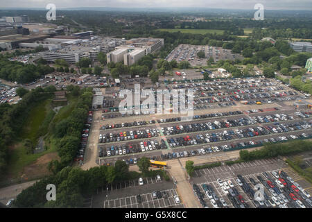 London Gatwick airport car park Foto Stock