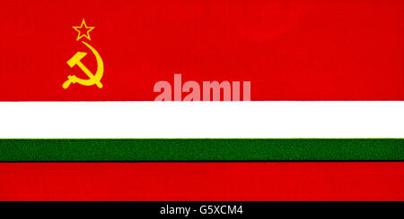 Eraldica, bandiere, Tagikistan, bandiera di Stato della Repubblica socialista sovietica tagica (TaSSR), 1926 - 1991, diritti aggiuntivi-clearences-non disponibili Foto Stock