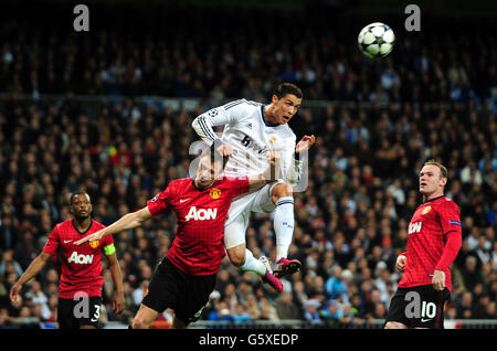 Soccer - UEFA Champions League - Turno di 16 - Prima tappa - Real Madrid v Manchester United - Santiago Bernabeu Foto Stock