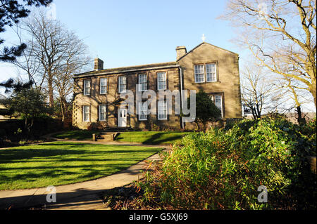 , il Bronte Parsonage, Haworth, West Yorkshire. Foto Stock