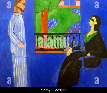 Conversazione, da Henri Matisse, 1909-1912, Stato Hermitage Museum di San Pietroburgo, Russia Foto Stock