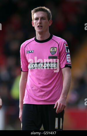 Calcio - Npower Football League One - Walsall v Notts County - Banks' Stadium. Jeff Hughes, contea di Notts. Foto Stock