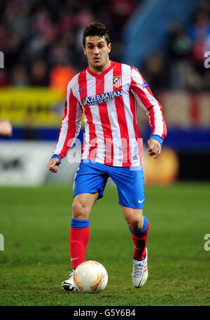 Calcio - UEFA Europa League - Round of trentadue - prima tappa - Atletico Madrid v Rubin Kazan - Estadio Vicente Calderon. Koke, Atletico Madrid Foto Stock