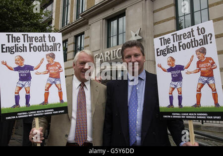 Ivor Beeks e Keith Harris - ITV digital Foto Stock