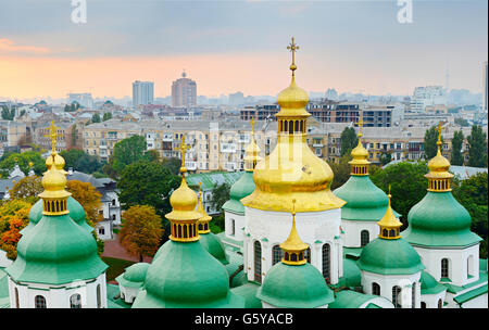 San Sophia Cattedrale (est della cattedrale ortodossa) - UNESCO - Sito Patrimonio dell'umanità. Kiev, Ucraina. Foto Stock