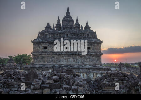 Tempio Plaosan in Java Indonesia Foto Stock