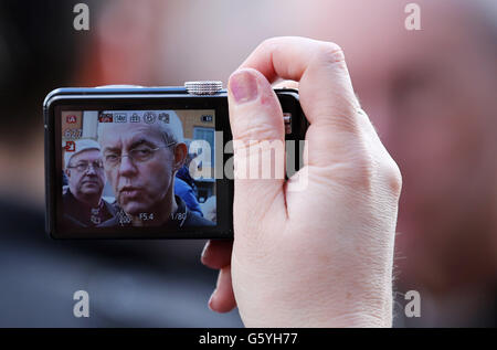 L Arcivescovo inizia il pellegrinaggio del Regno Unito Foto Stock