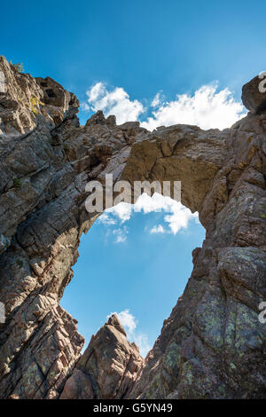 Cratere di una bomba, Bomb Hole, U Tafonu di u Compuleddu, Trou de la bombe, Col de Bavella, il massiccio di Bavella, Corsica, Francia Foto Stock