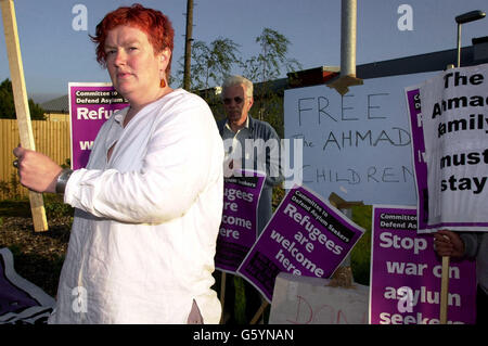 Richiedenti asilo Comitato protesta Foto Stock