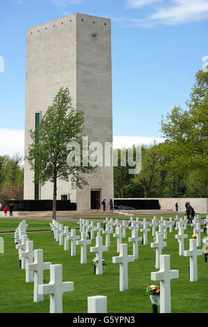 Paesi Bassi American Cimitero e memoriale di guerra mondiale II cimitero di guerra in Margraten, Paesi Bassi. Foto Stock
