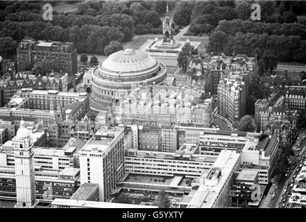 Vista aerea della Royal Albert Hall Foto Stock