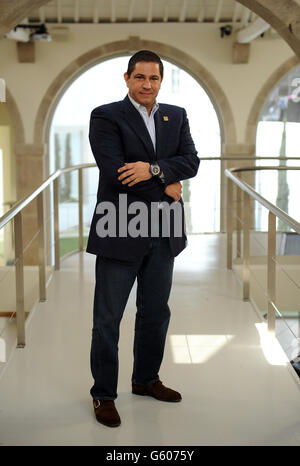 Lancio della barca di lusso DouroAzul - Portogallo. Mario Ferreira, CEO di DouroAzul, presso la sede centrale di DouroAzul a Porto, Portogallo. Foto Stock