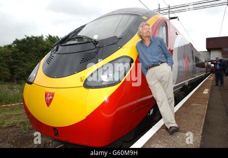 Richard Branson - Vergine il Pendolino Foto Stock