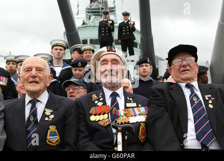 HMS Belfast anniversario Foto Stock