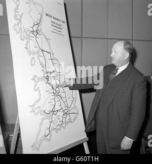 Trasporti - British Rail - tronco itinerari ferroviari relazione - Dr Richard Beeching - Marylebone - Londra Foto Stock