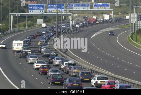 Bank Holiday il traffico Foto Stock
