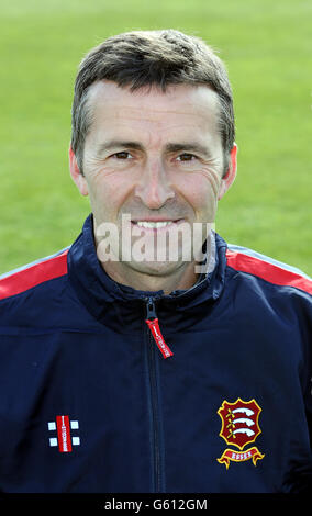 Il capo Coach dell'Essex Paul Grayson durante una Photocall al County Ground, Chelmsford. Foto Stock