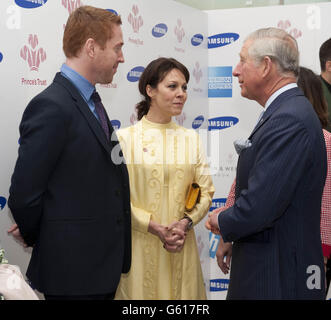 (Sinistra - destra) Damian Lewis, Helen McCrory e il Principe del Galles partecipano al Prince's Trust & Samsung Celebrate Success Awards presso Odeon Leicester Square, Londra. Foto Stock