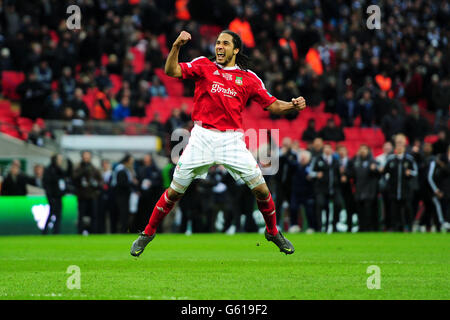 Calcio - FA Carlsberg Trophy - finale - Grimsby Town v Wrexham - Wembley Stadium Foto Stock